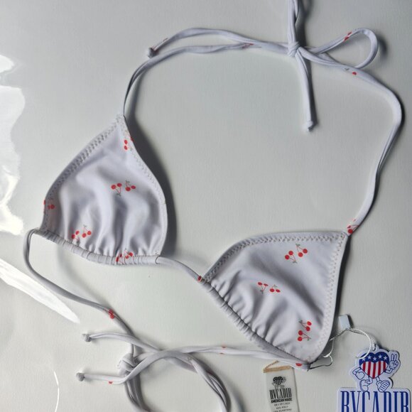 NWT - RVCA HEARTTHROB BILLIE CHERRIES BIKINI TOP XS - Picture 5 of 7